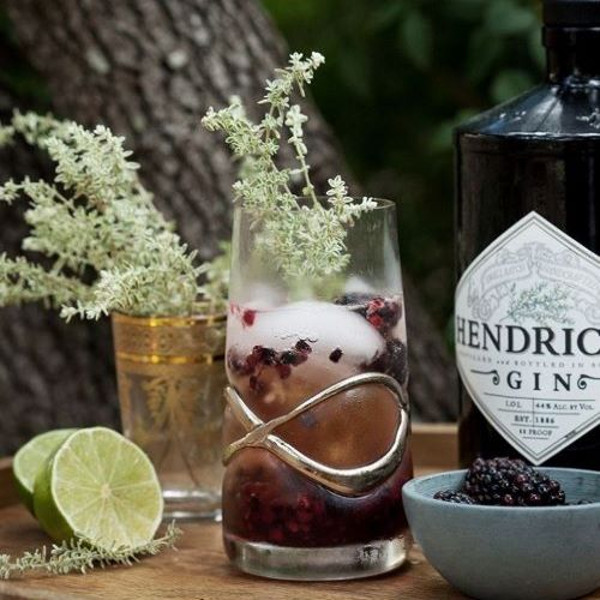 cocktail with gin and herbs