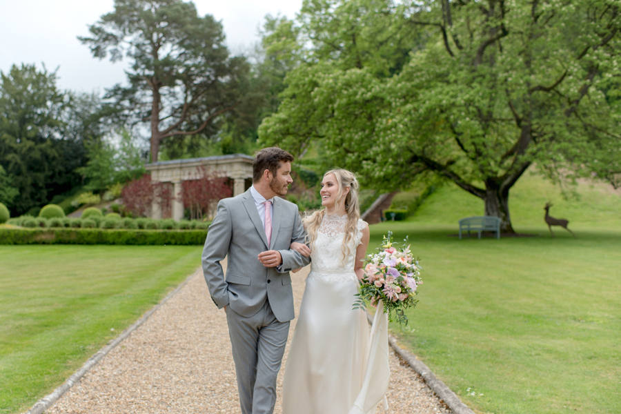 Wedding couple at Wotton House